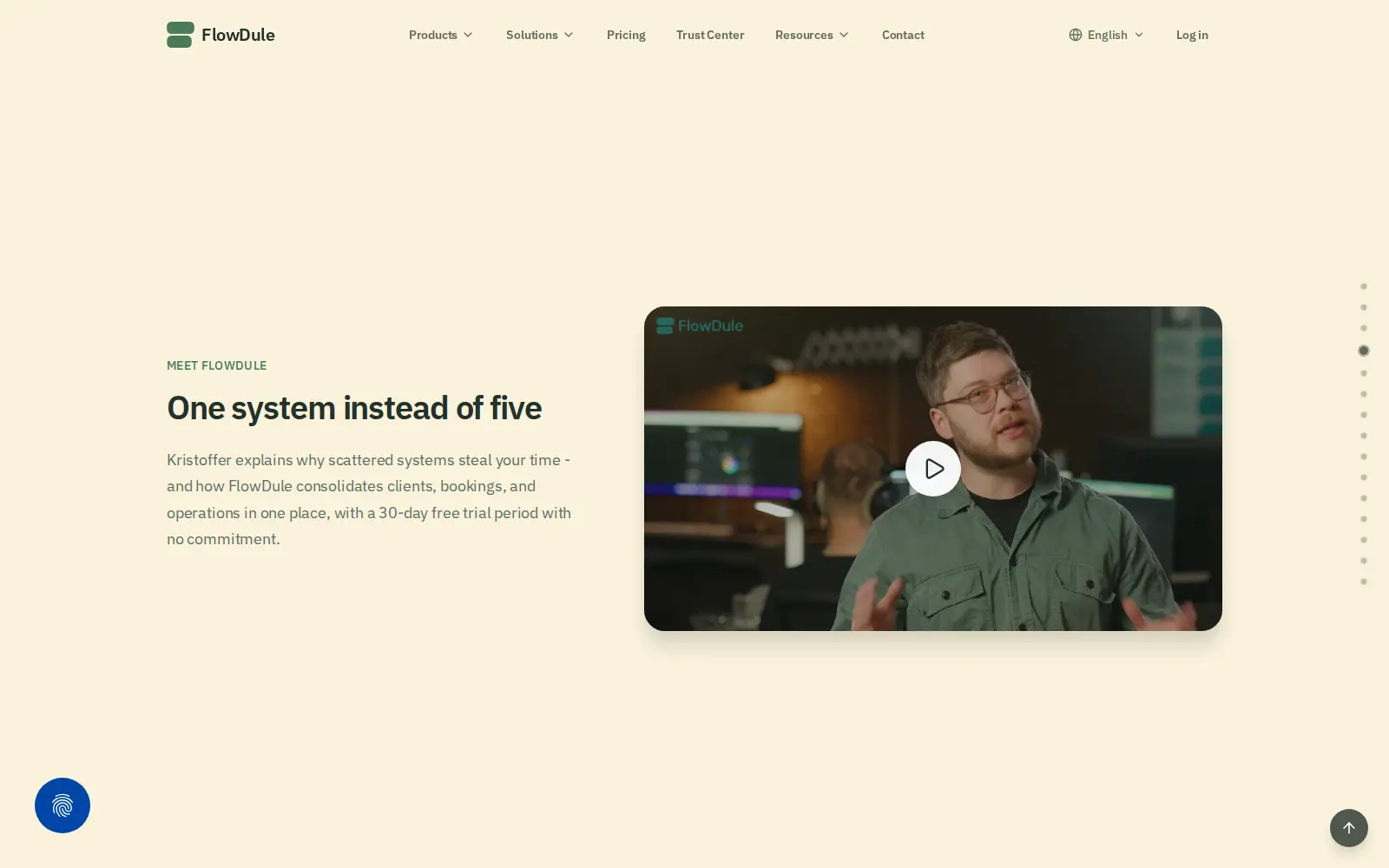 FlowDule: ét system i stedet for fem