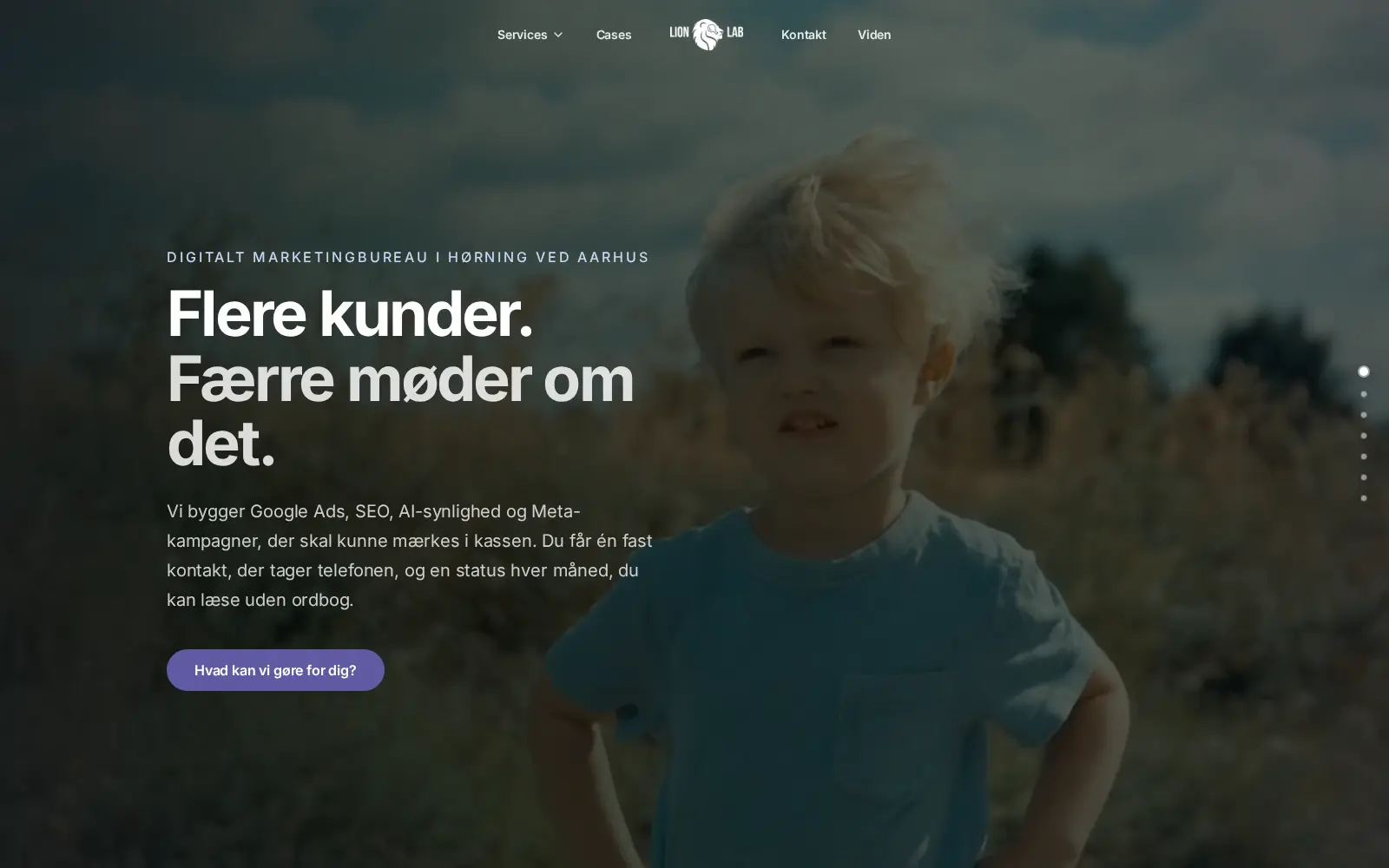 Forsiden af lionlab.dk