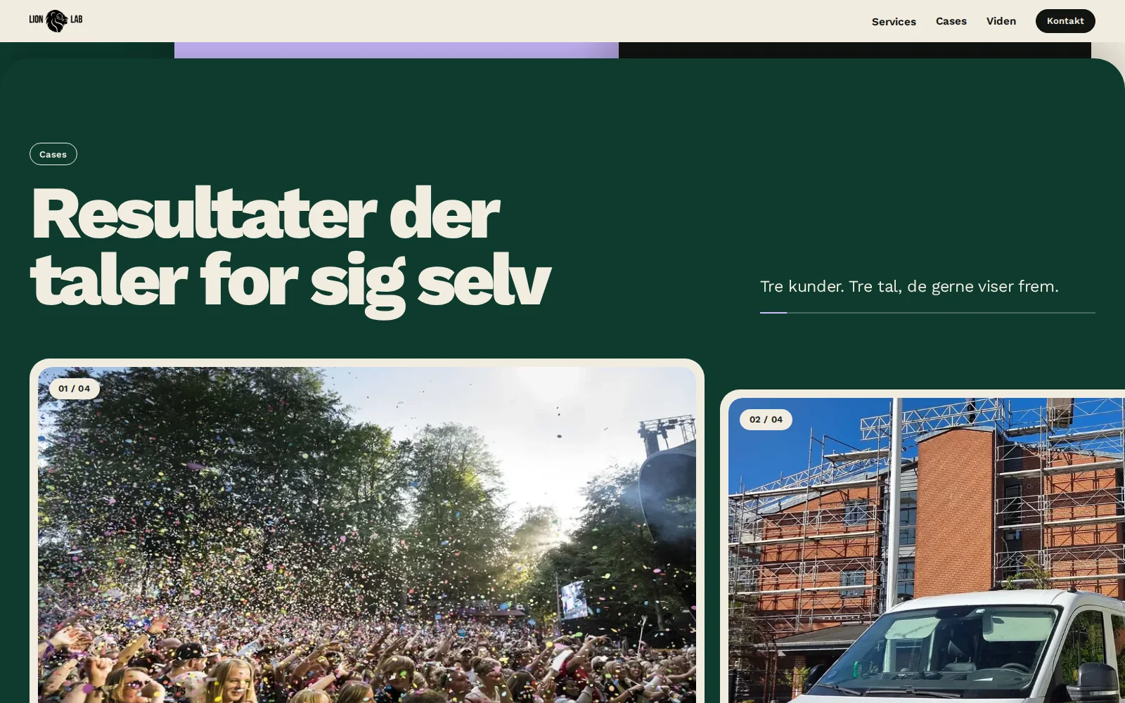 Kundecases på lionlab.dk